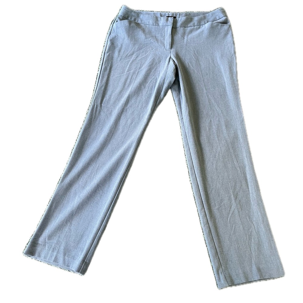 Worthington Modern Fit Dress Pants Womens 14 Blue Gray Straight Leg Professional